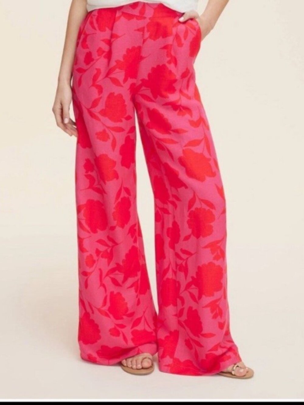 NWT Kate Spade x Target Linen Rose Floral Pants